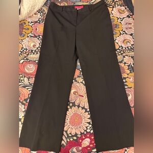Anne Klein Black Wide-Leg Trousers